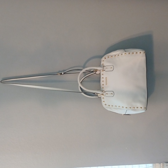 Michael Kors White Satchel with Gold Studs - Picture 1 of 4